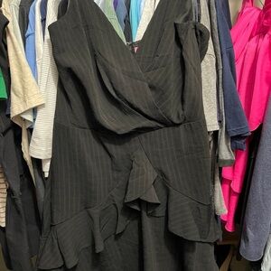 Francesca’s black short mini Sundress